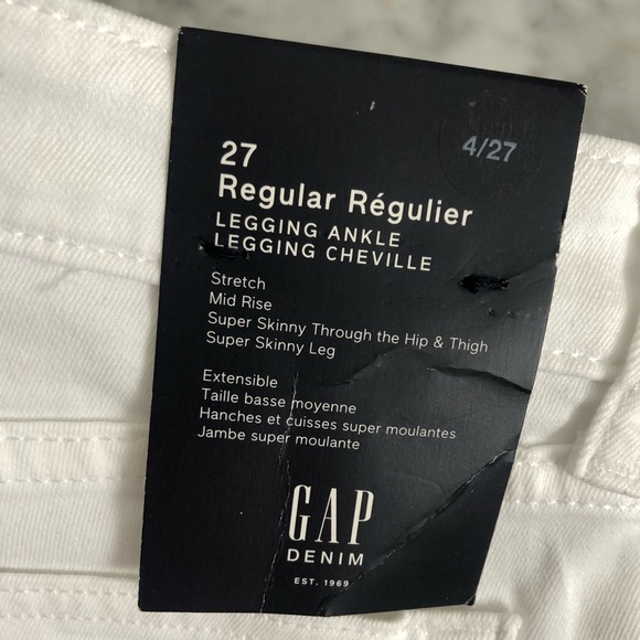 NWT GAP Denim Leggings Size 27 - Picture 4 of 5